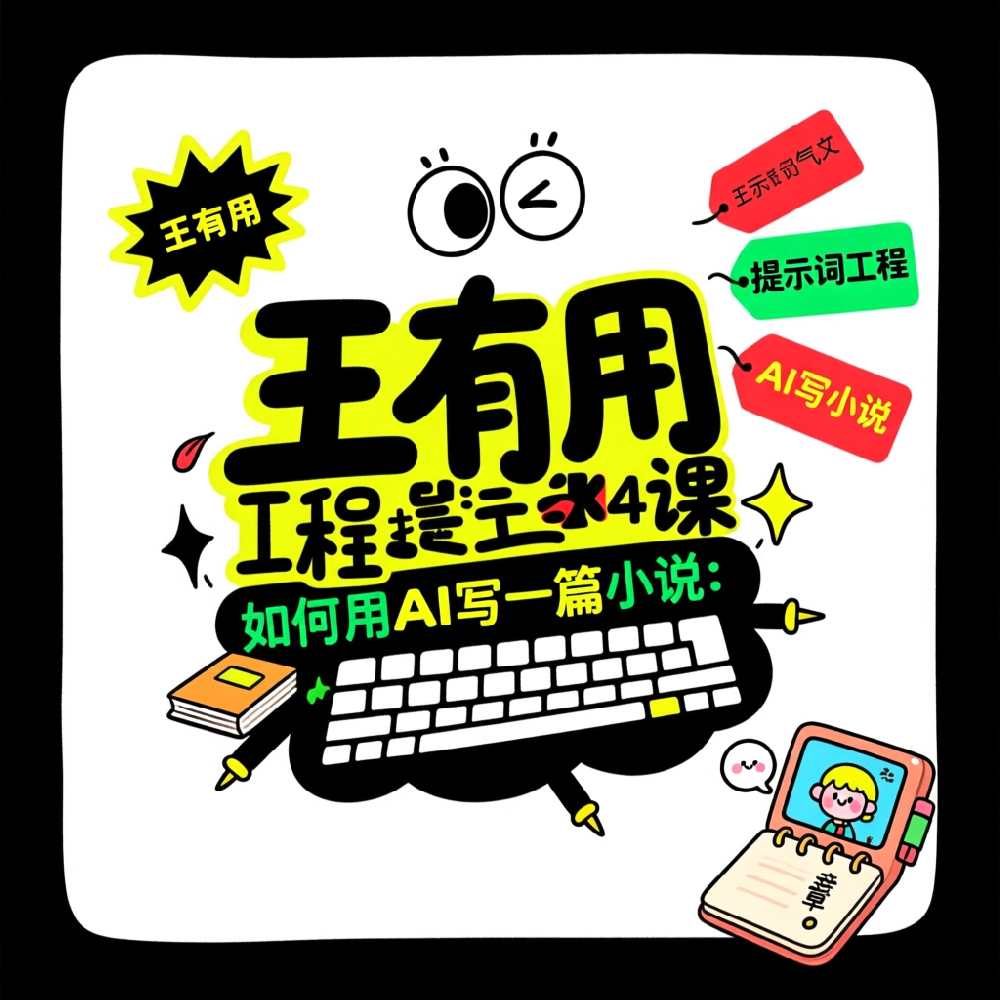 王有用提示词工程第4课：如何用AI写一篇小说